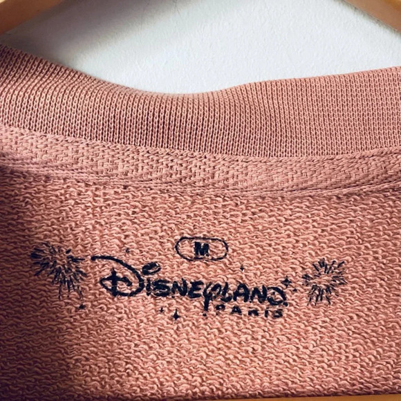 Disneyland Paris Flowers Cotton Sweatshirt Rose Blush Pink Size Medium - Picture 4 of 5